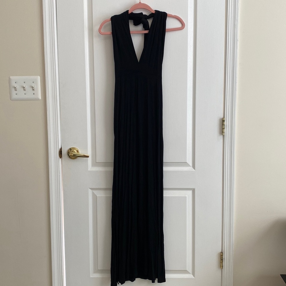Womens black halter dress size small/medium